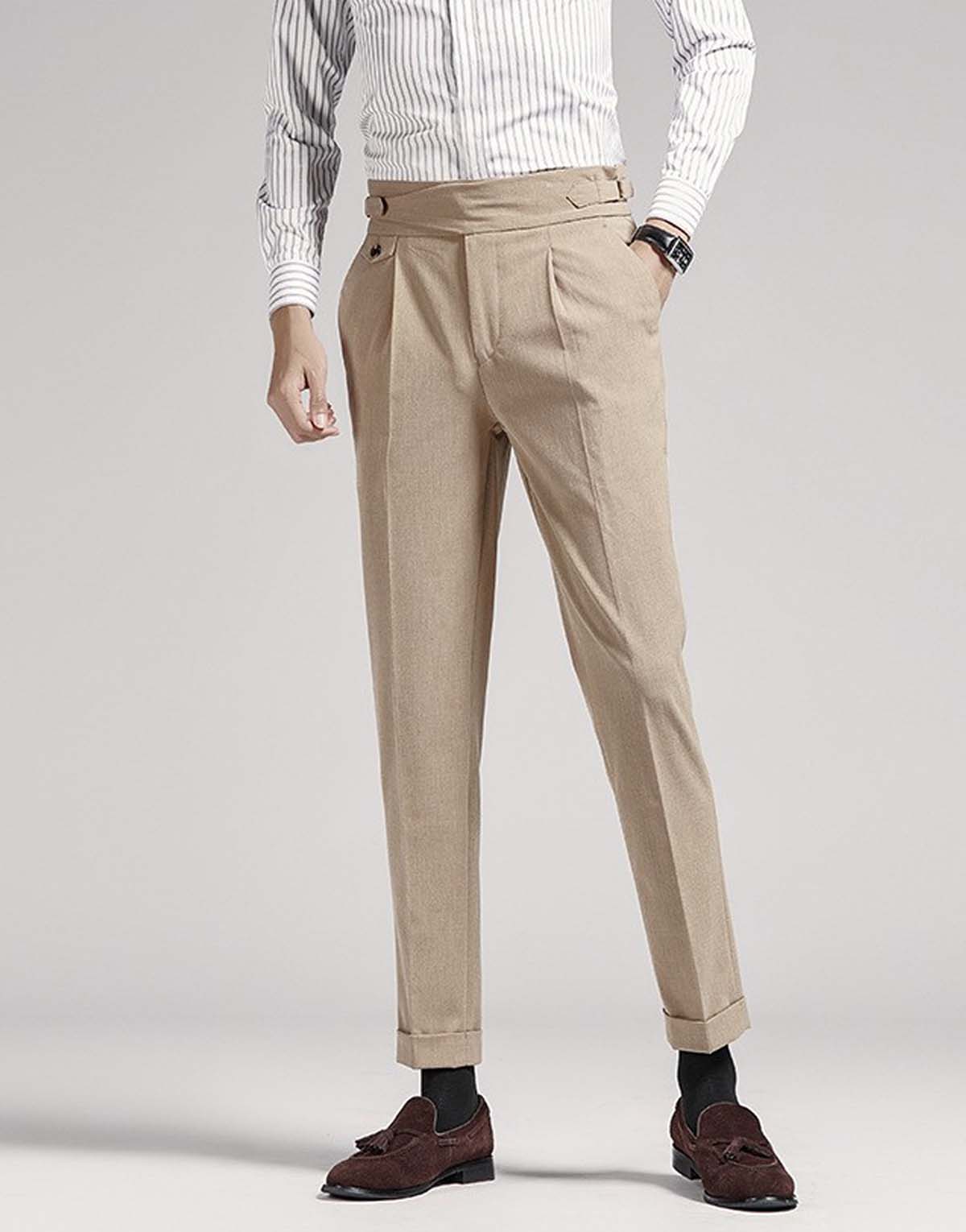 Men's Lightweight Bubble Gauze Casual Pants-mp-8362